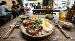 Cơm Tấm Sườn Nướng Trứng Ốp