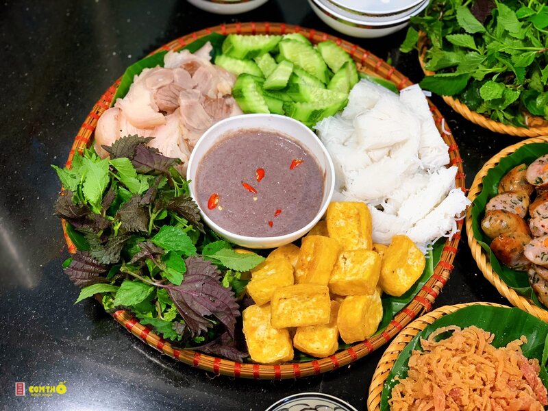 Bún đậu mắm tôm - Bảng nguyên liệu cho 4 người Bún đậu mắm tôm - Bảng nguyên liệu cho 4 người