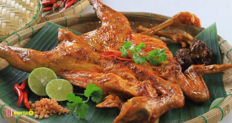 Gà nướng - 4. Gà nướng lá chanh