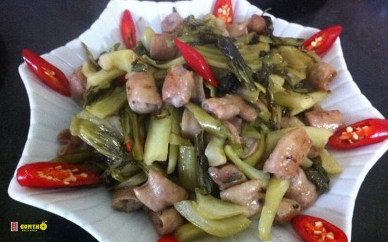 Lòng xào dưa - Chọn lòng tươi