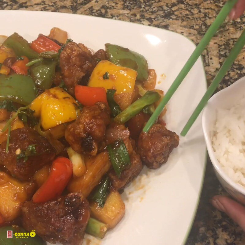 Sườn xào chua ngọt - Bước 6: Hoàn thiện