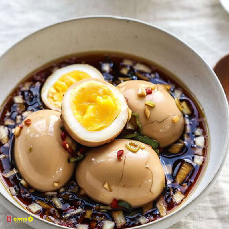 Trứng ngâm tương - Phiên bản cay
